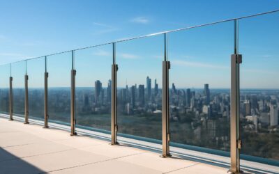 Transform Your Balcony with tempered glass railing panels for a sleek view