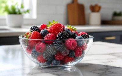 Tempered glass bowl for everyday durability and style.